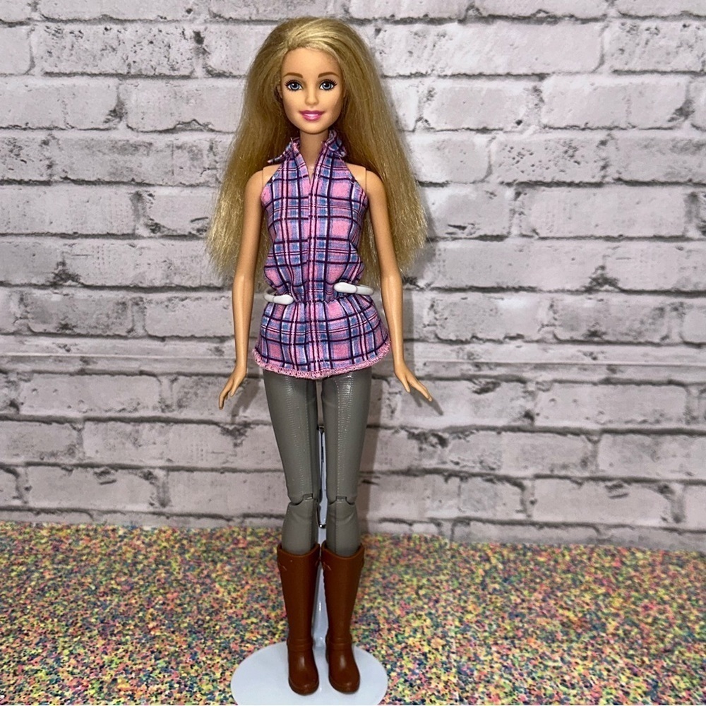 Barbie Loves Her Horse Replacement Doll Equestrian Gray Legs Pants Shirt Boots